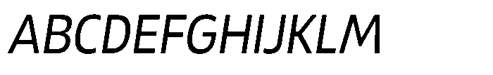 Malisan Slant Semi Condensed Font UPPERCASE