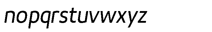 Malisan Slant Semi Condensed Font LOWERCASE