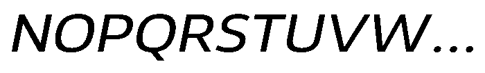 Malisan Slant Semi Expanded Font UPPERCASE