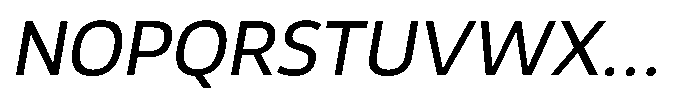 Malisan Slant Font UPPERCASE