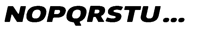 Malisan Soft Black Exp Italic Font UPPERCASE