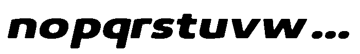 Malisan Soft Black Exp Italic Font LOWERCASE