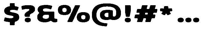 Malisan Soft Black Expanded Font OTHER CHARS