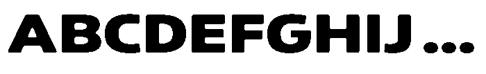 Malisan Soft Black Expanded Font UPPERCASE