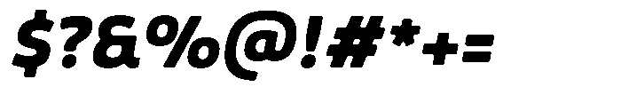 Malisan Soft Black Italic Font OTHER CHARS