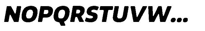 Malisan Soft Black Italic Font UPPERCASE