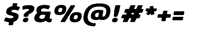 Malisan Soft Black Sem Exp Italic Font OTHER CHARS