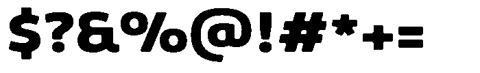 Malisan Soft Black Semi Expanded Font OTHER CHARS