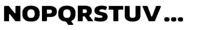 Malisan Soft Black Semi Expanded Font UPPERCASE