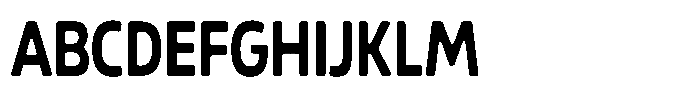 Malisan Soft Bold Condensed Font UPPERCASE