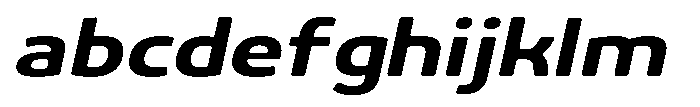 Malisan Soft Bold Exp Italic FONT