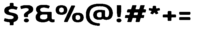Malisan Soft Bold Expanded Font OTHER CHARS