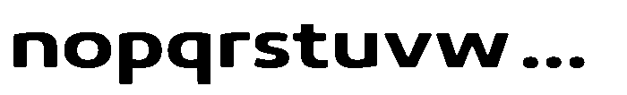 Malisan Soft Bold Expanded Font LOWERCASE