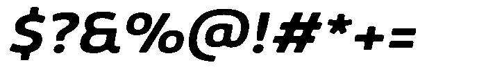 Malisan Soft Bold Sem Exp Italic Font OTHER CHARS