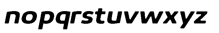 Malisan Soft Bold Sem Exp Italic Font LOWERCASE