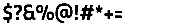 Malisan Soft Bold Semi Condensed Font OTHER CHARS
