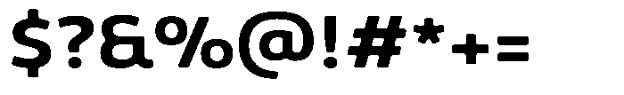 Malisan Soft Bold Semi Expanded Font OTHER CHARS