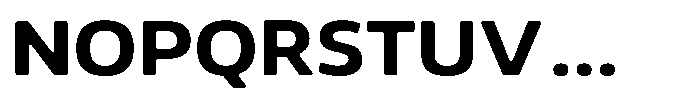 Malisan Soft Bold Semi Expanded Font UPPERCASE