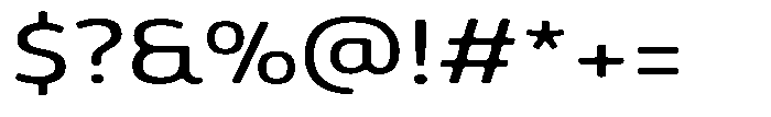 Malisan Soft Expanded Font OTHER CHARS