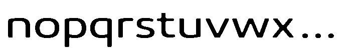 Malisan Soft Expanded Font LOWERCASE