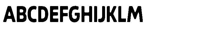 Malisan Soft Extra Bold Condensed Font UPPERCASE