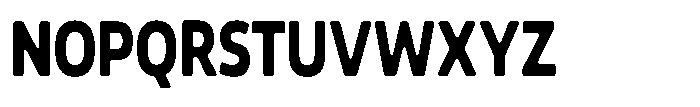 Malisan Soft Extra Bold Condensed Font UPPERCASE