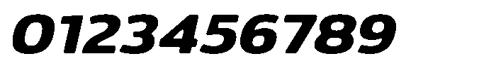 Malisan Soft Extra Bold Exp Italic Font OTHER CHARS