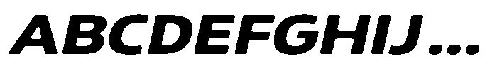 Malisan Soft Extra Bold Exp Italic Font UPPERCASE