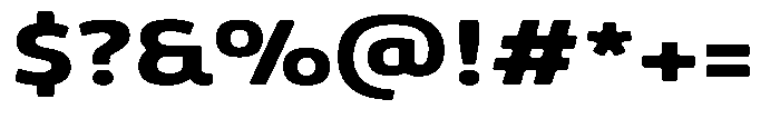 Malisan Soft Extra Bold Expanded Font OTHER CHARS