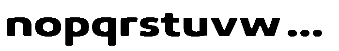 Malisan Soft Extra Bold Expanded Font LOWERCASE