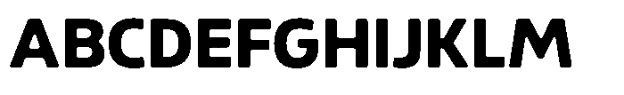 Malisan Soft Extra Bold Font UPPERCASE