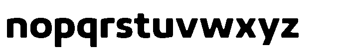 Malisan Soft Extra Bold Font LOWERCASE