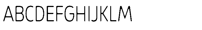 Malisan Soft Extra Light Condensed Font UPPERCASE