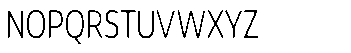 Malisan Soft Extra Light Condensed Font UPPERCASE
