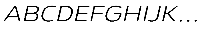 Malisan Soft Extra Light Exp Italic Font UPPERCASE