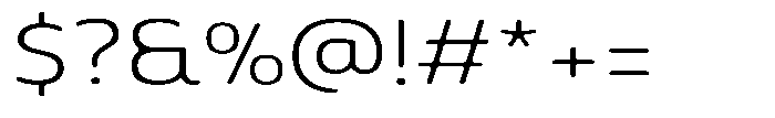 Malisan Soft Extra Light Exp Font OTHER CHARS