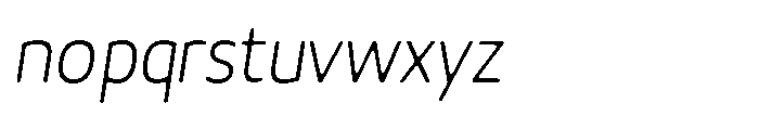 Malisan Soft Extra Light Sem Condensed Italic Font LOWERCASE