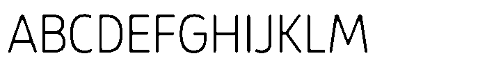 Malisan Soft Extra Light Sem Condensed Font UPPERCASE