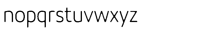 Malisan Soft Extra Light Sem Condensed Font LOWERCASE