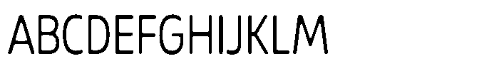 Malisan Soft Light Condensed Font UPPERCASE