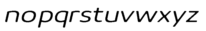 Malisan Soft Light Exp Italic Font LOWERCASE