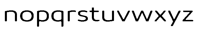 Malisan Soft Light Expanded Font LOWERCASE