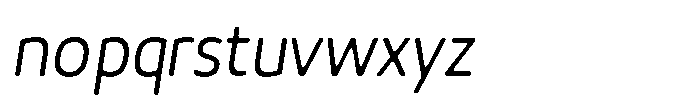 Malisan Soft Light Sem Condensed Italic Font LOWERCASE