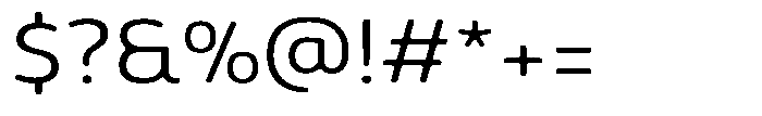 Malisan Soft Light Semi Expanded Font OTHER CHARS