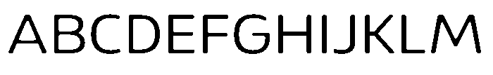 Malisan Soft Light Semi Expanded Font UPPERCASE
