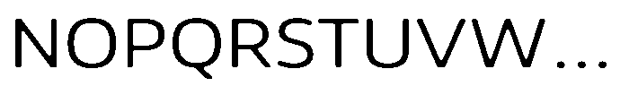 Malisan Soft Light Semi Expanded Font UPPERCASE