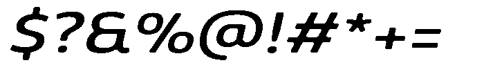 Malisan Soft Medium Exp Italic Font OTHER CHARS