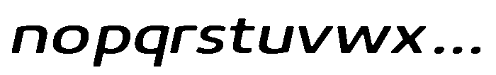 Malisan Soft Medium Exp Italic Font LOWERCASE