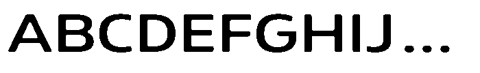 Malisan Soft Medium Expanded Font UPPERCASE