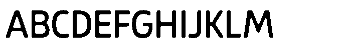 Malisan Soft Medium Sem Condensed Font UPPERCASE